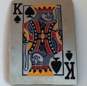 King of Spades Belt buckle Playing cards Casino Las Vegas Gambling New